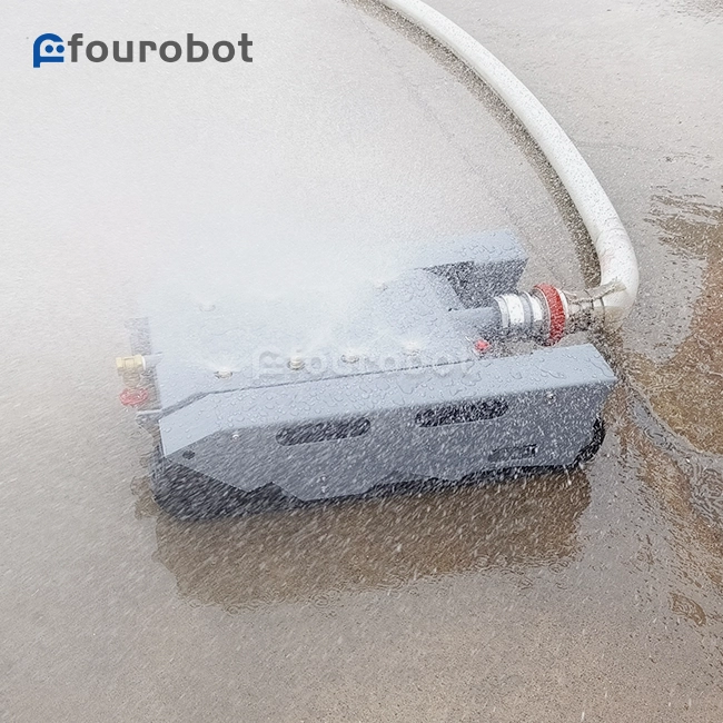 Rubber Track EV Fire Robot